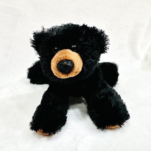 Aurora Black Bear Beanie Type Stuffed Plush Toy by Aurora - Picture 3 of 9